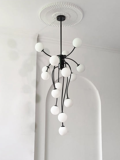 Caroline Chandelier - Elegant Crystal Design with Adjustable Height