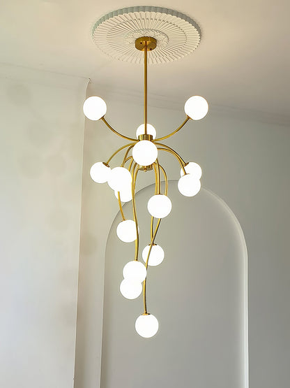 Caroline Chandelier - Elegant Crystal Design with Adjustable Height