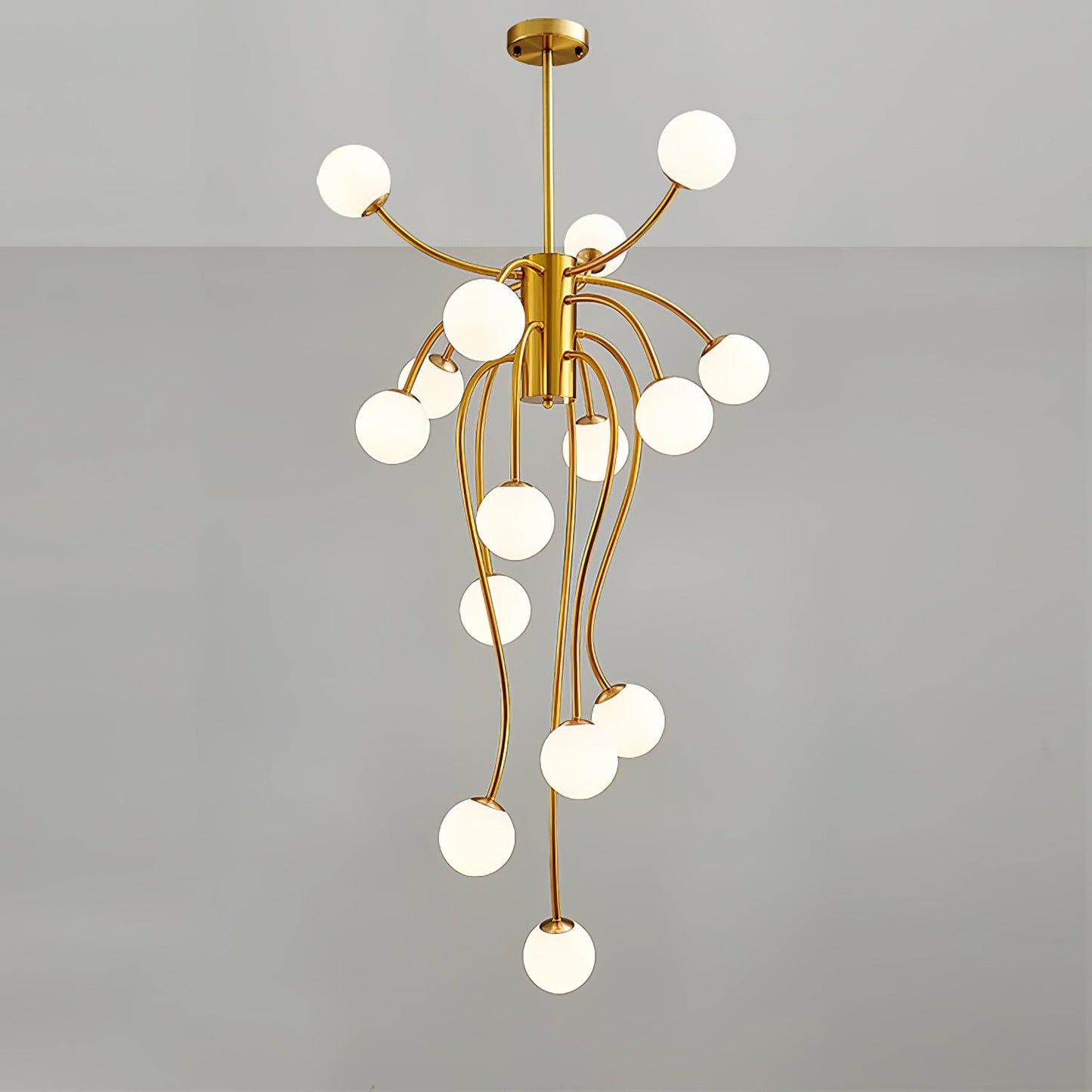 Caroline Chandelier - Elegant Crystal Design with Adjustable Height