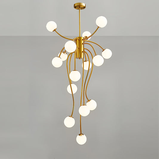 Caroline Chandelier - Elegant Crystal Design with Adjustable Height