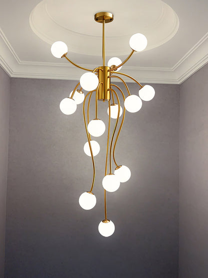 Caroline Chandelier - Elegant Crystal Design with Adjustable Height