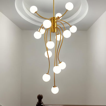 Caroline Chandelier - Elegant Crystal Design with Adjustable Height