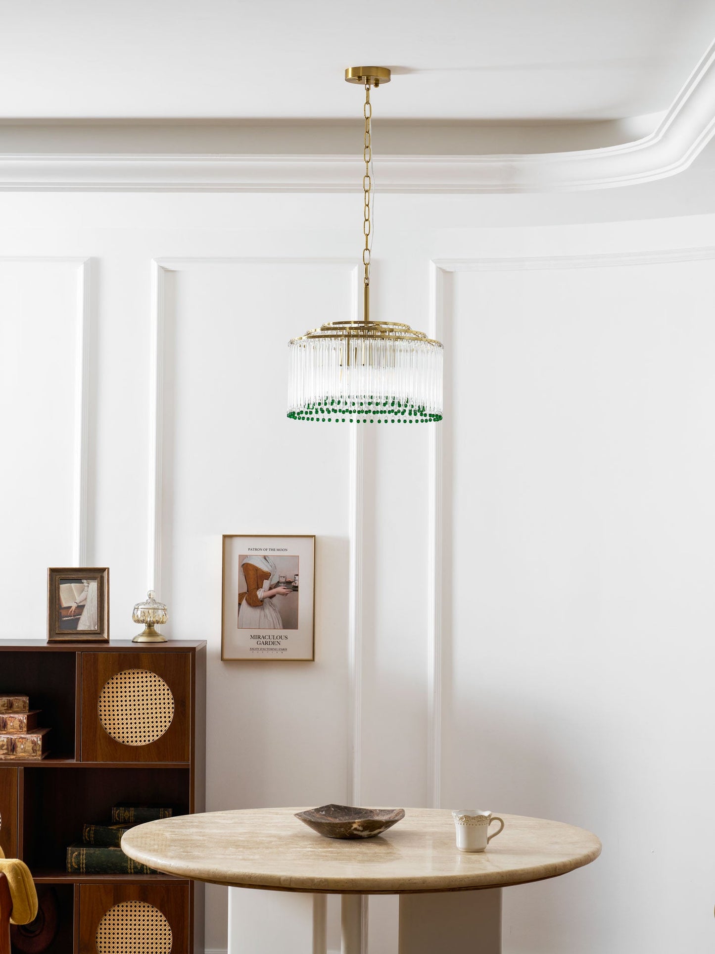 Casandra Crystal Chandelier - Elegant Design & Adjustable Height
