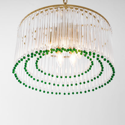 Casandra Crystal Chandelier - Elegant Design & Adjustable Height