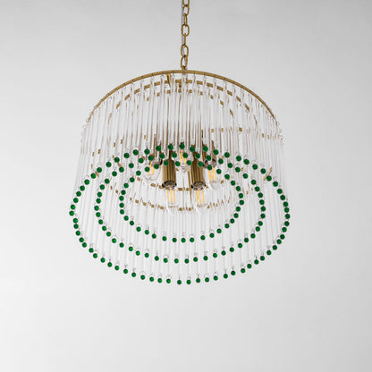 Casandra Crystal Chandelier - Elegant Design & Adjustable Height