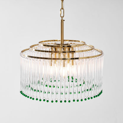 Casandra Crystal Chandelier - Elegant Design & Adjustable Height