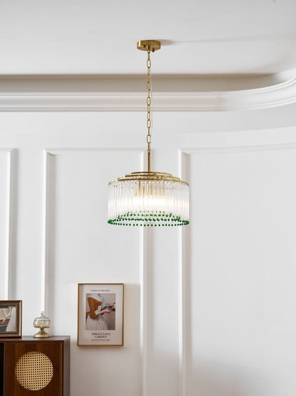 Casandra Crystal Chandelier - Elegant Design & Adjustable Height
