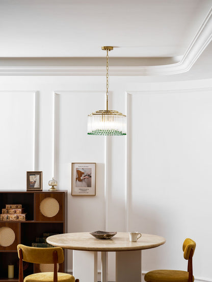 Casandra Crystal Chandelier - Elegant Design & Adjustable Height