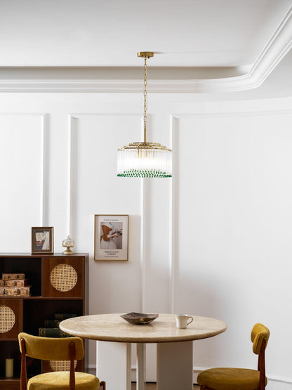 Casandra Crystal Chandelier - Elegant Design & Adjustable Height