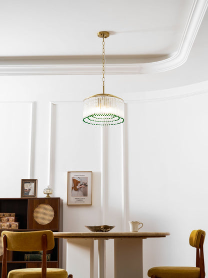 Casandra Crystal Chandelier - Elegant Design & Adjustable Height