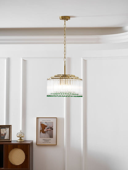 Casandra Crystal Chandelier - Elegant Design & Adjustable Height