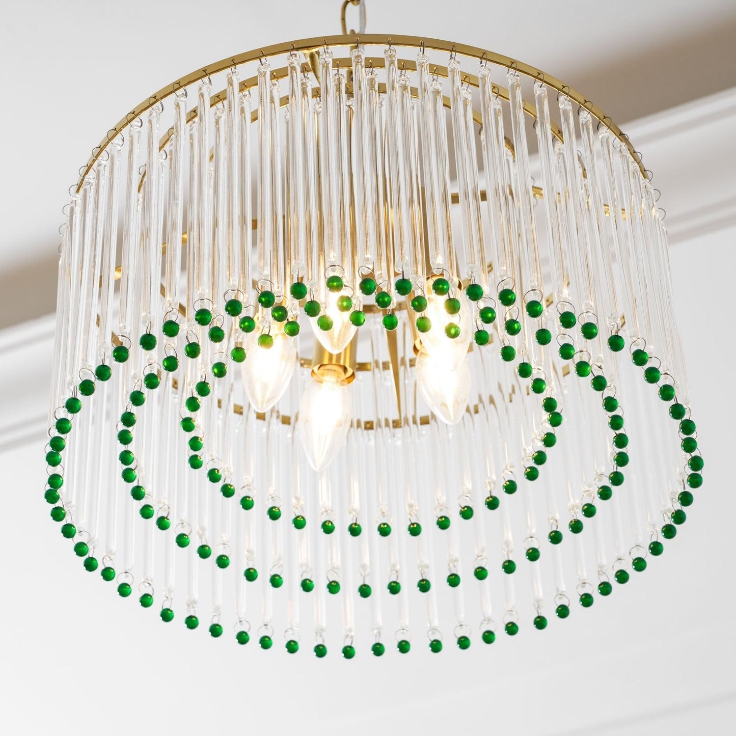 Casandra Crystal Chandelier - Elegant Design & Adjustable Height