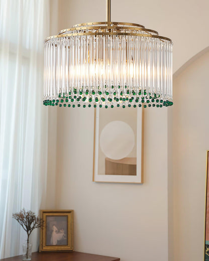 Casandra Crystal Chandelier - Elegant Design & Adjustable Height