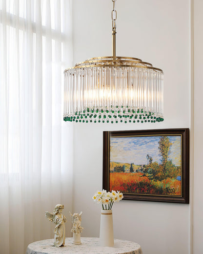 Casandra Crystal Chandelier - Elegant Design & Adjustable Height