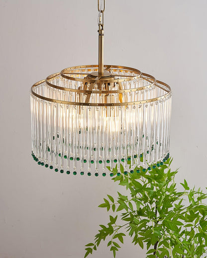 Casandra Crystal Chandelier - Elegant Design & Adjustable Height