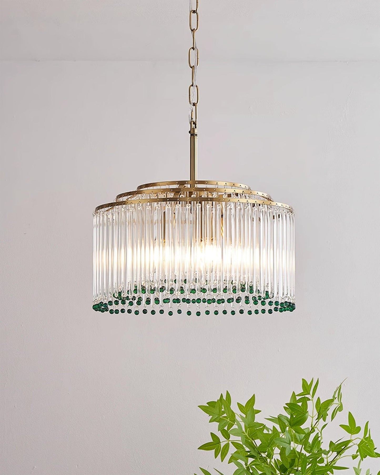 Casandra Crystal Chandelier - Elegant Design & Adjustable Height