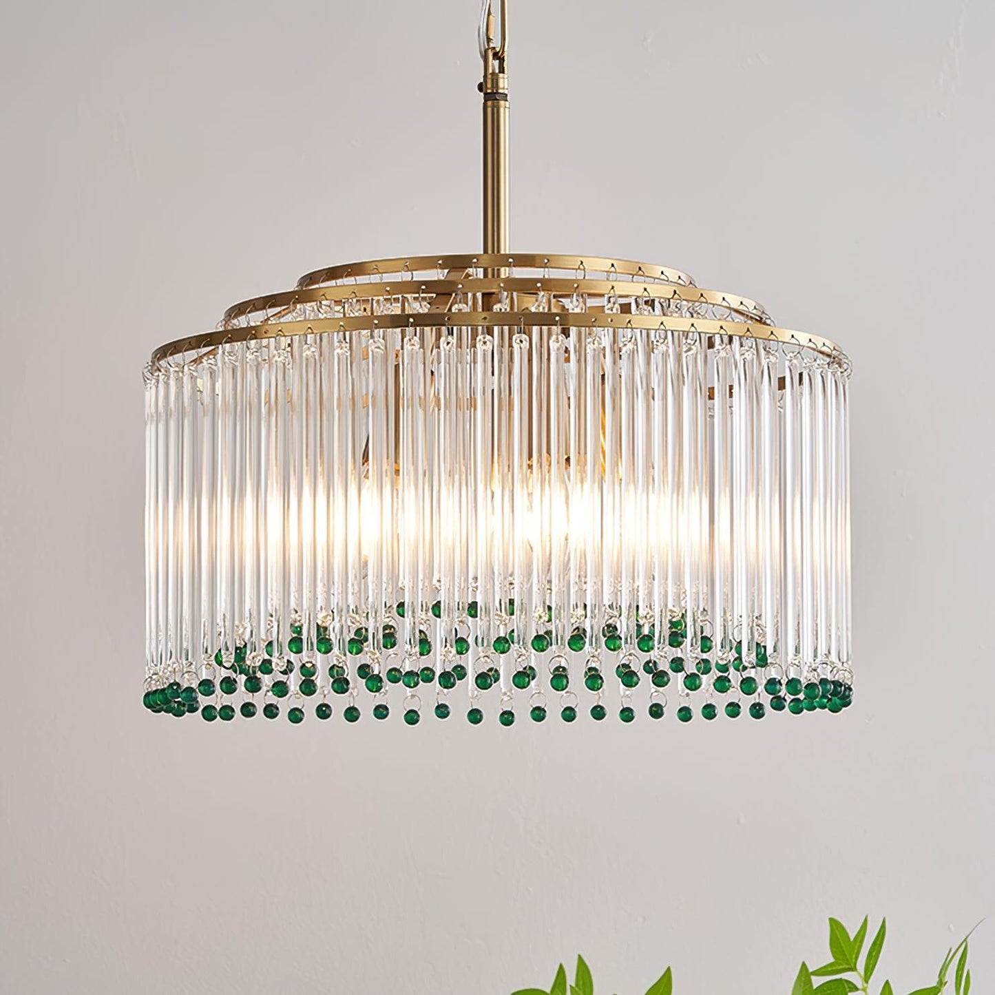 Casandra Crystal Chandelier - Elegant Design & Adjustable Height