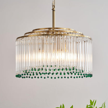 Casandra Crystal Chandelier - Elegant Design & Adjustable Height