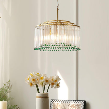 Casandra Crystal Chandelier - Elegant Design & Adjustable Height