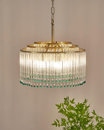 Casandra Crystal Chandelier - Elegant Design & Adjustable Height