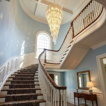 Cascada Spiral Clear Chandelier - Elegant Design, Energy Efficient LED