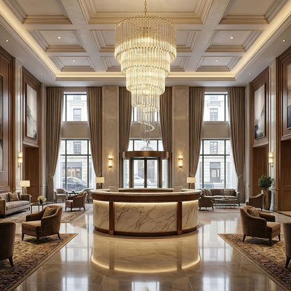 Cascada Spiral Clear Chandelier - Elegant Design, Energy Efficient LED