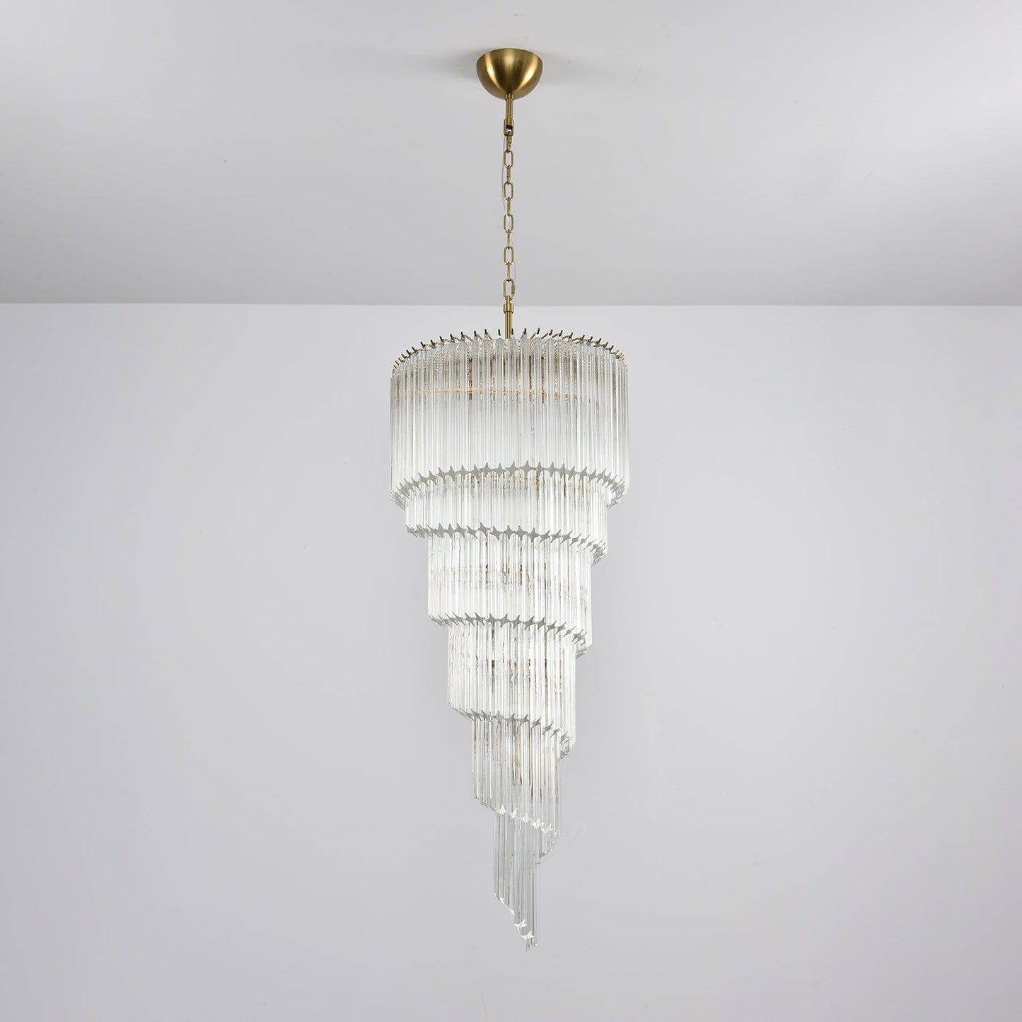Cascada Spiral Clear Chandelier - Elegant Design, Energy Efficient LED