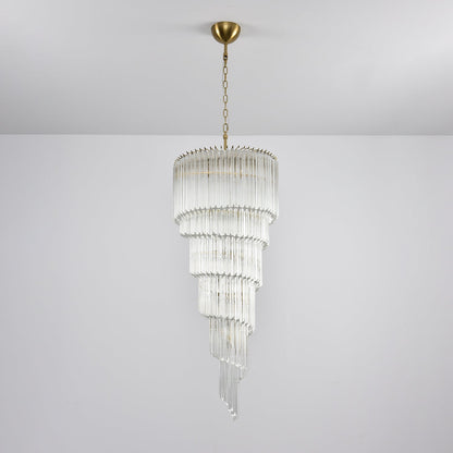 Cascada Spiral Clear Chandelier - Elegant Design, Energy Efficient LED