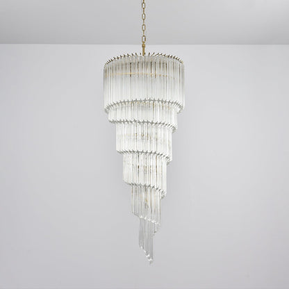 Cascada Spiral Clear Chandelier - Elegant Design, Energy Efficient LED