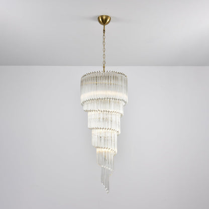 Cascada Spiral Clear Chandelier - Elegant Design, Energy Efficient LED