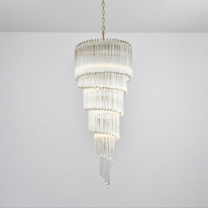 Cascada Spiral Clear Chandelier - Elegant Design, Energy Efficient LED
