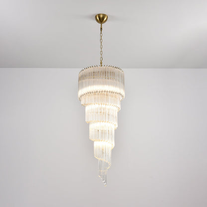 Cascada Spiral Clear Chandelier - Elegant Design, Energy Efficient LED