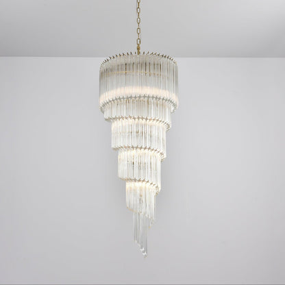 Cascada Spiral Clear Chandelier - Elegant Design, Energy Efficient LED