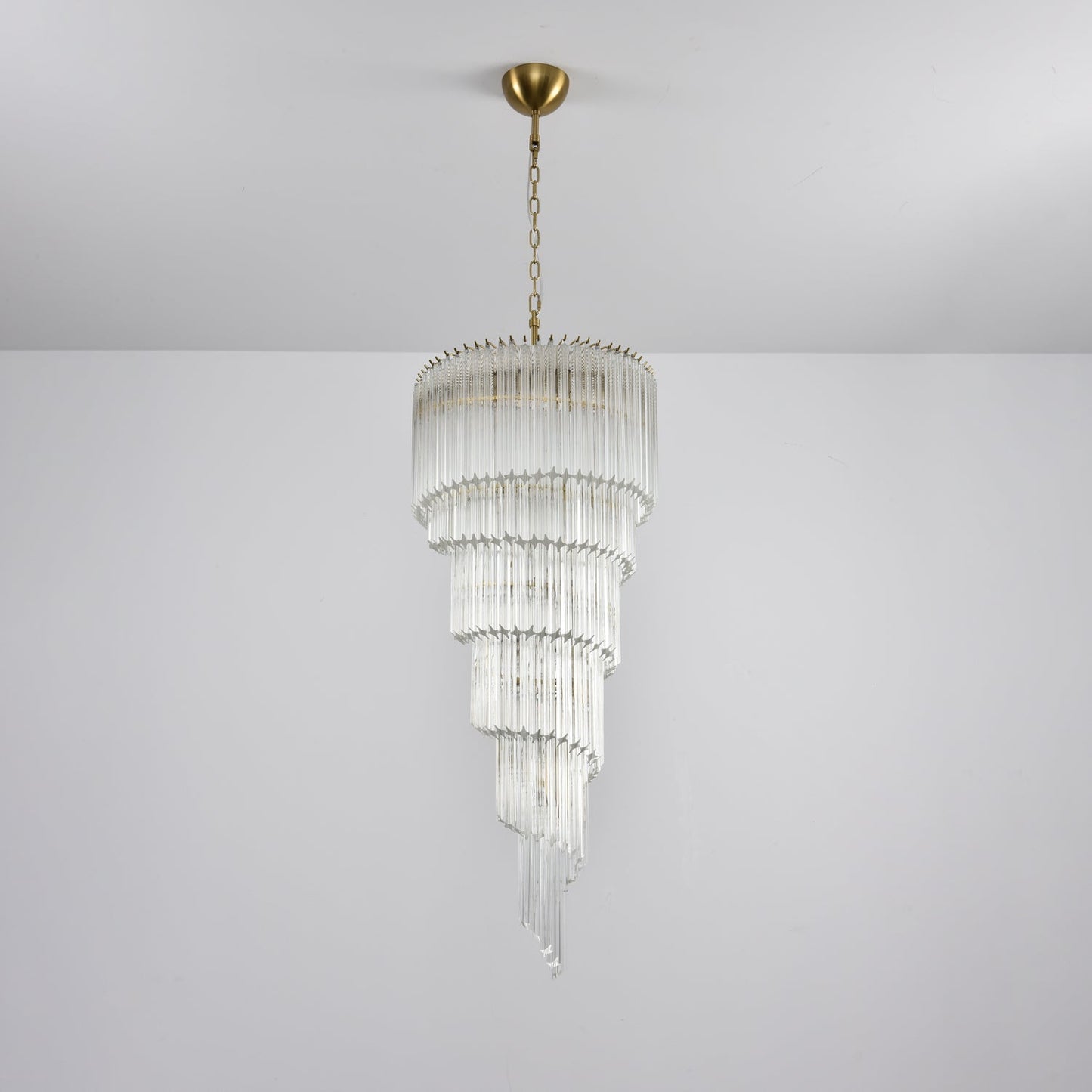 Cascada Spiral Clear Chandelier - Elegant Design, Energy Efficient LED