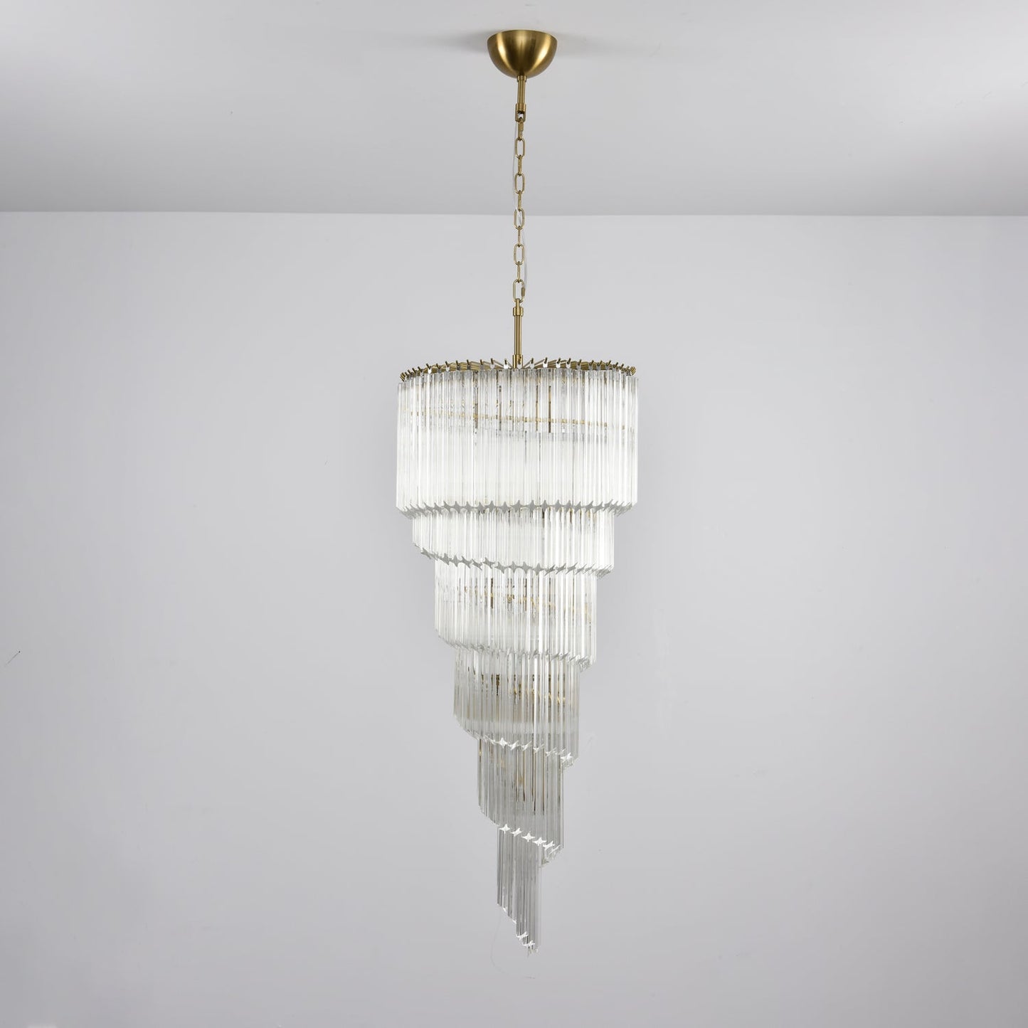 Cascada Spiral Clear Chandelier - Elegant Design, Energy Efficient LED