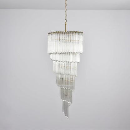 Cascada Spiral Clear Chandelier - Elegant Design, Energy Efficient LED