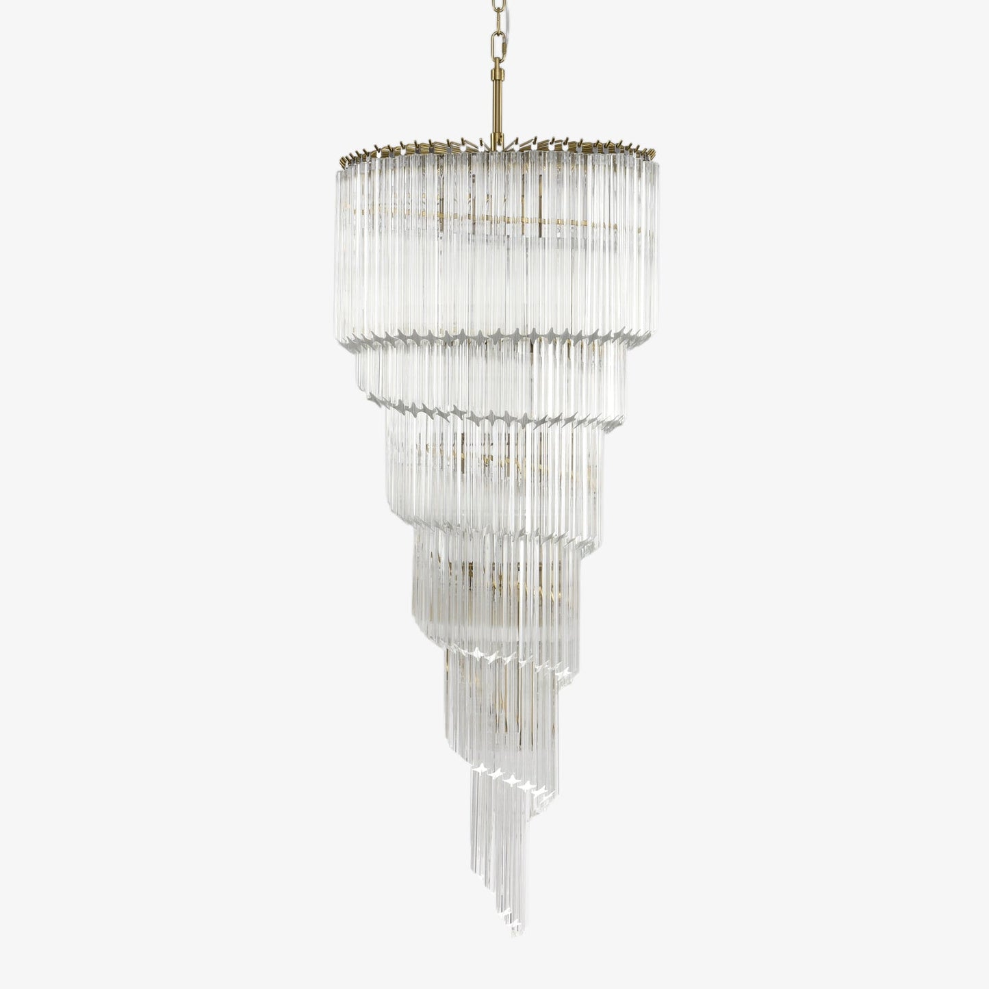 Cascada Spiral Clear Chandelier - Elegant Design, Energy Efficient LED