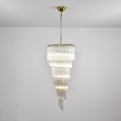 Cascada Spiral Clear Chandelier - Elegant Design, Energy Efficient LED