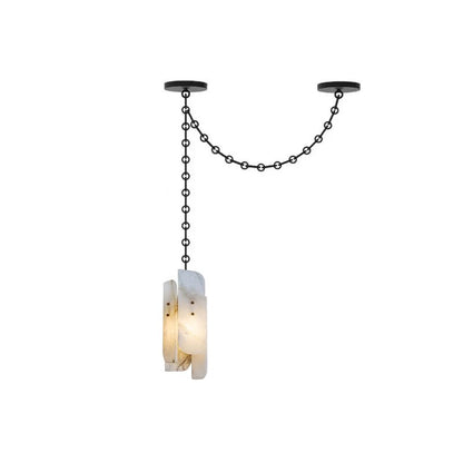Cascading Chain Cluster Chandelier - Adjustable Height, Modern Design