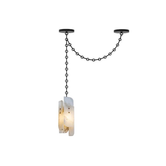 Cascading Chain Cluster Chandelier - Adjustable Height, Modern Design