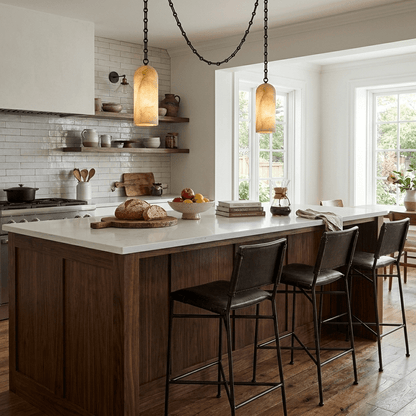 Cascading Chain Capsule Chandelier - Modern Design, Adjustable Height
