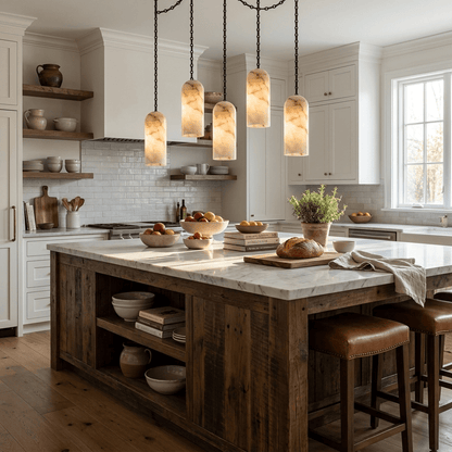 Cascading Chain Capsule Chandelier - Modern Design, Adjustable Height