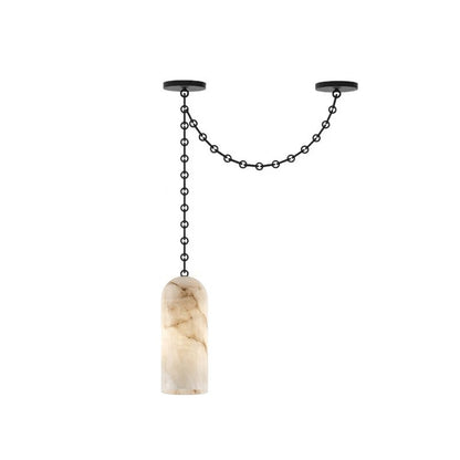 Cascading Chain Capsule Chandelier - Modern Design, Adjustable Height