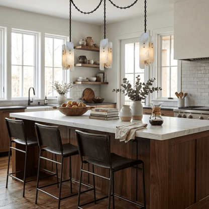 Cascading Chain Cluster Chandelier - Adjustable Height, Modern Design