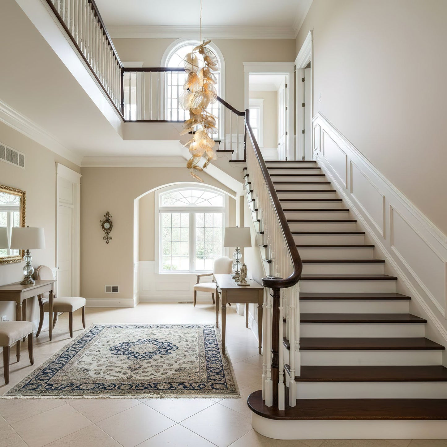 Cattail Leaf Chandelier - Elegant Design with Adjustable Height & Warm