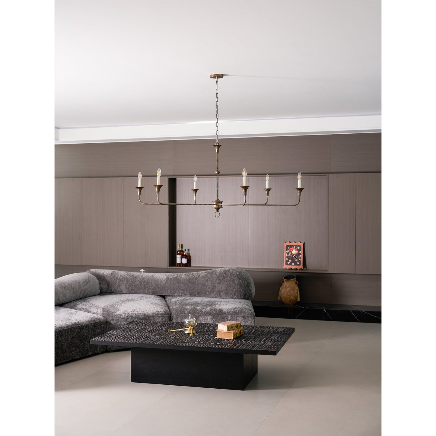 Elara Candle Chandelier - Elegant Design with Adjustable Height & LED