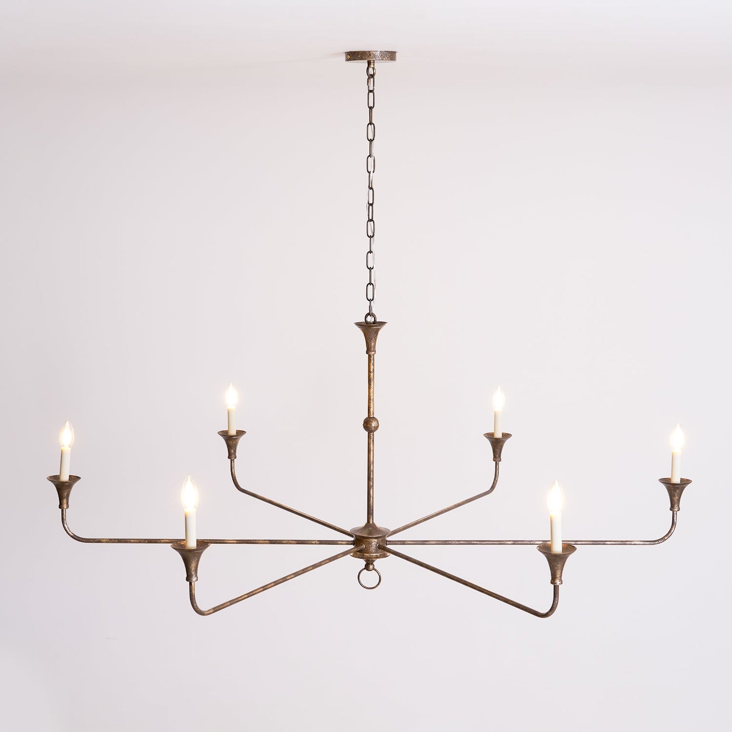Elara Candle Chandelier - Elegant Design with Adjustable Height & LED