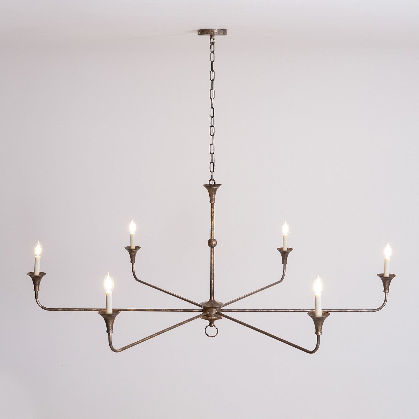 Elara Candle Chandelier - Elegant Design with Adjustable Height & LED