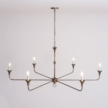 Elara Candle Chandelier - Elegant Design with Adjustable Height & LED