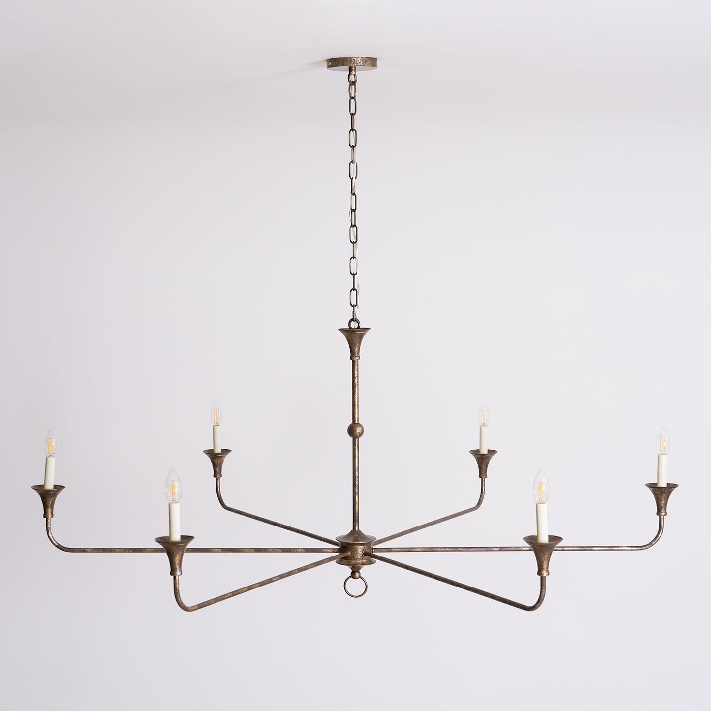 Elara Candle Chandelier - Elegant Design with Adjustable Height & LED